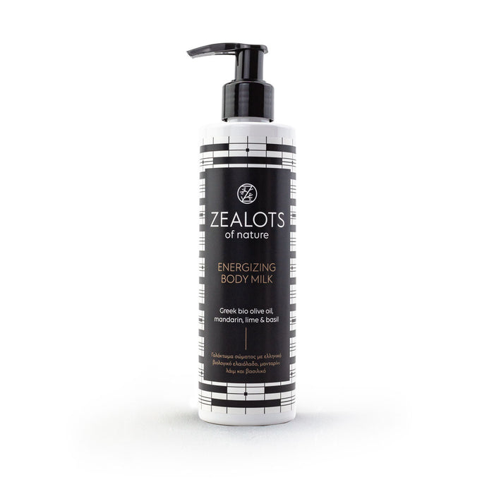 ZEALOTS MANDARIN, LIME, BASIL ENERGIZING BODY MILK